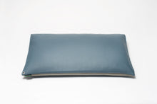 Stone Grey/Harbor Blue 2-Tone Pillow Cover