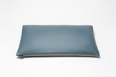 Stone Grey/Harbor Blue 2-Tone Pillow Cover